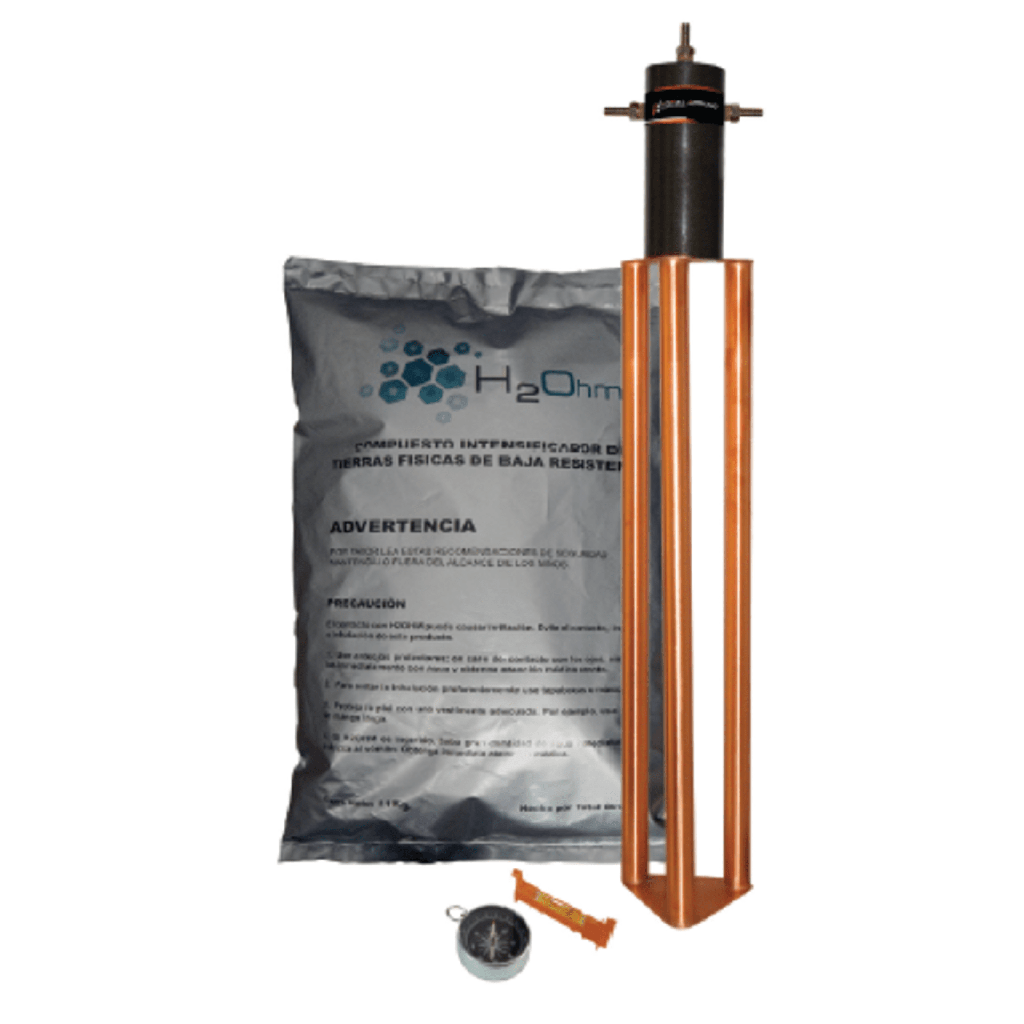 [TG-30AB] Electrodo para corriente máxima de 30 Amp. con Filtro y Compuesto H2Ohm.