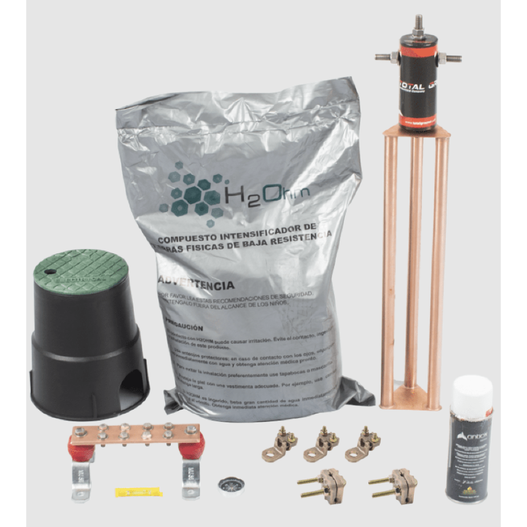 [KITMASTER30ABV2] Kit de tierra física modelo TG30AB con Electrodo Magnetoactivo, capacidad: 30 AMP